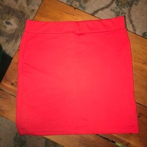 Red bodycon skirt. Brand new. Perfect for holidays